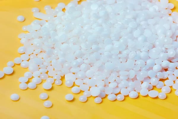 Natural polyethylene granules